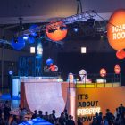 Vert skateboard ramp for product launch.