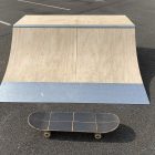 2ft high quarter pipe skateboard ramp