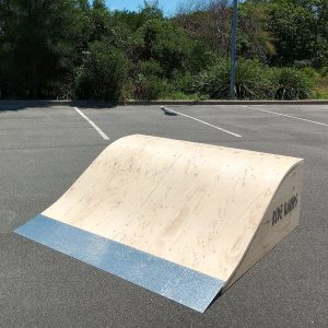 60cm high rolled flat bank (hump) skateboard ramp in a car park