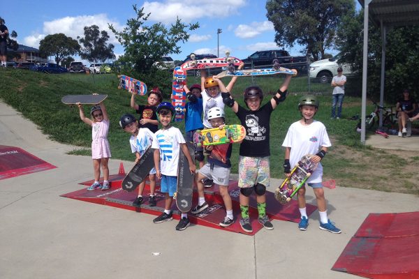 Kids at a Skateboarding workshop at Camden 2017